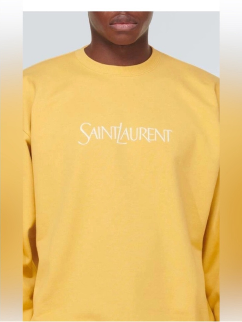 Men’s Saint Laurent jersey cotton sweatshirt, size XL made in France